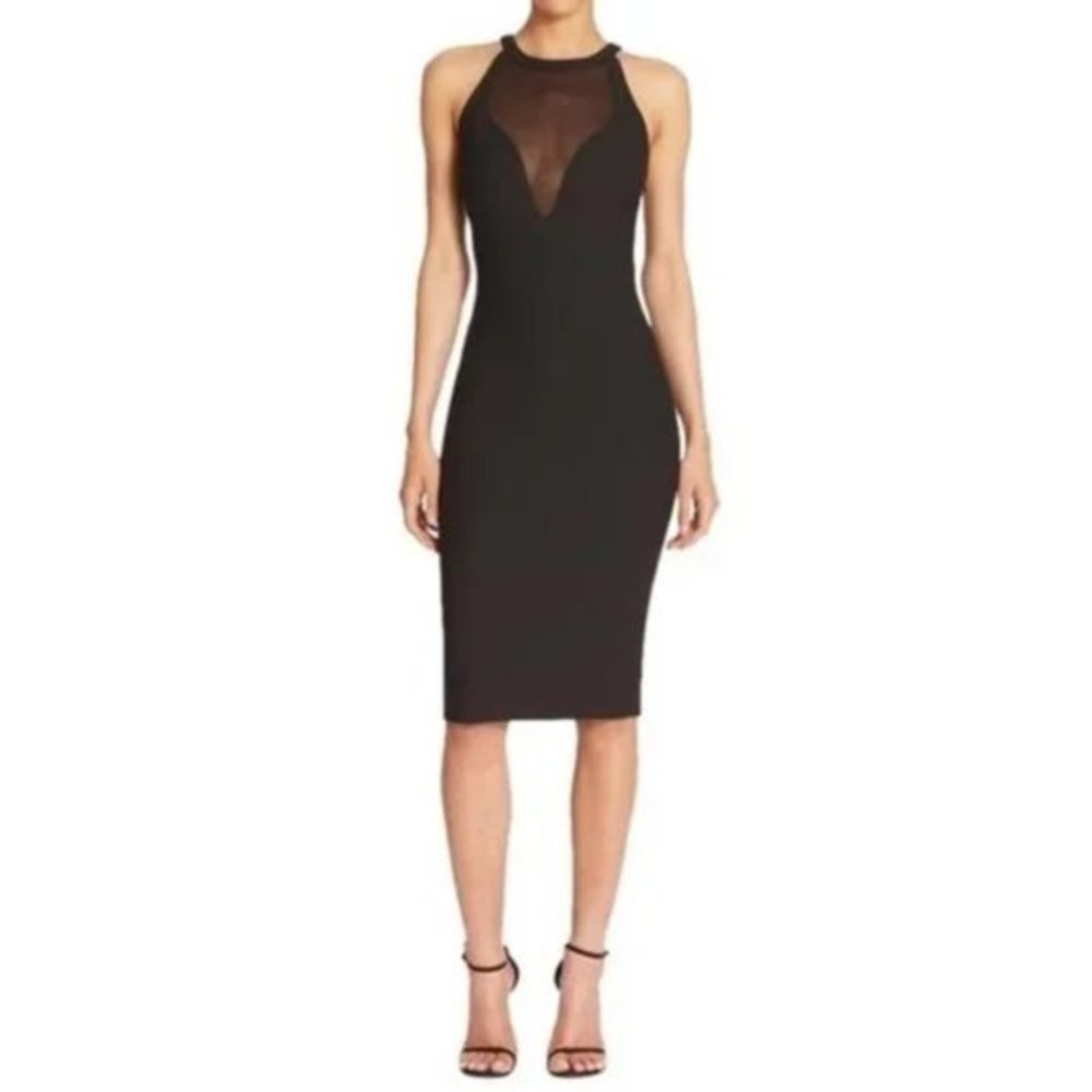 Elizabeth and James Karina Bodycon Mesh Midi Dress Size 4